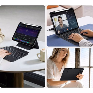 Dux Ducis DK Series belaidė Bluetooth klaviatūra skirta Apple iPad Pro 13 M4 (2024) juoda