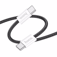 USB kabelis Hoco X104 60W USB-C to USB-C 2.0m juodas