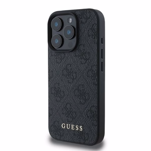 Guess 4G Classic dėklas telefonui iPhone 16 Pro Max - juodas
