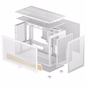 DeepCool CH260 WOOD korpusas, baltas