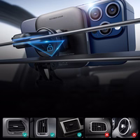 ESR Halolock magnetinis QI2 automobilinis laikiklis su MagSafe 15W indukciniu įkrovikliu ventiliacijos angai - juodas