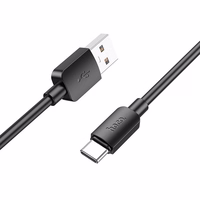 Kabelis USB A į USB C Hoco PD 2,4A 27W 1 m X96 juodas
