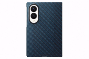 Samsung Galaxy Z Fold8 aramido pluošto magnetinis dėklas su 2 antirefleksinėmis plėvelėmis, mėlynas