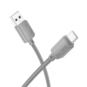 Kabelis USB-A į USB-C Hoco 3A 1 m X113 pilkas