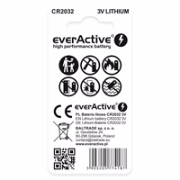 everActive CR2032 mini ličio baterija - lizdinė plokštelė 2 vnt.
