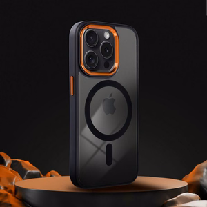COLOR EDGE MAG COVER dėklas telefonui suderinamas su Magnetiniu IPHONE 14 juoda auksinė