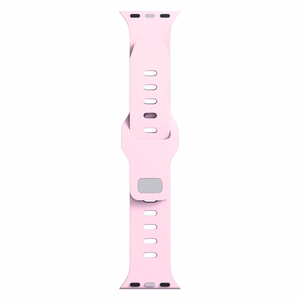38/40/41/42 mm Powder Pink (small) - 3mk Silicone Watch Strap for Apple