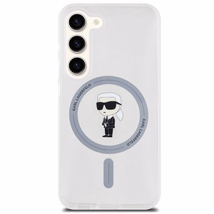 Karl Lagerfeld IML Ikonik MagSafe dėklas telefonui Samsung Galaxy S24 - skaidrus