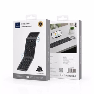 Belaidė klaviatūra WiWU Foldable (FMK-05) juoda