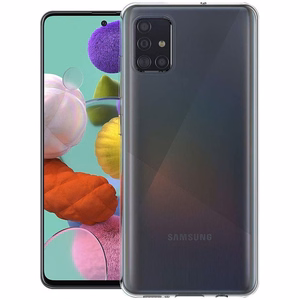 Permatomas dėklas 2 mm dėžutė Samsung A51