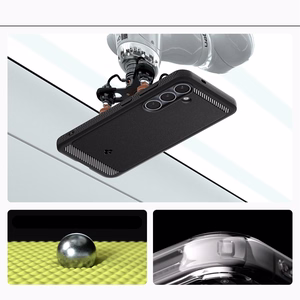 Spigen Rugged Armor Mag MagSafe Dėklas telefonui Samsung Galaxy S25 - matinė juoda