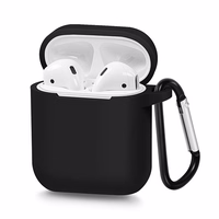 Silikoninis dėklas Airpods Tipas 1 - juodas