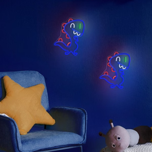 Neon PLEXI LED JURASSIC BABY DINO mėlynas FLNJ01 Forever Light