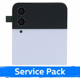 LCD ekranas suderinamas su Samsung F721 Z Flip4 (OUTER) su rėmeliu / Baltas / (Service Pack)