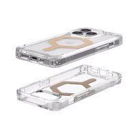 UAG Plyo Magnetinis dėklas telefonui iPhone 15 Pro - permatomas ir auksinis