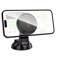 Automobilinis telefono laikiklis Borofone BH136 MagSafe (dashboard) juodas