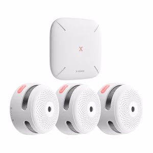 Комплект умных датчиков дыма X-SENSE FS31: 3 датчика XS01-M и базовая станция SBS50