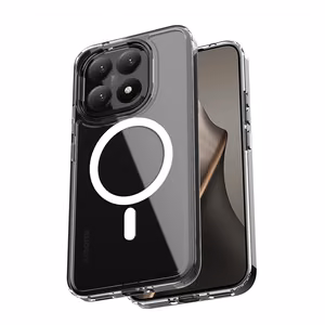 Crong Hybrid Clear Magnetic MagSafe dėklas, skirtas Xiaomi 15T, skaidrus
