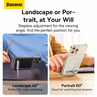 Baseus sulankstomas magnetinis laikiklis (LUXZ010002) baltas