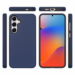 Dėklas Perfectionists Triangle Case Samsung S721 S24 FE tamsiai mėlynas