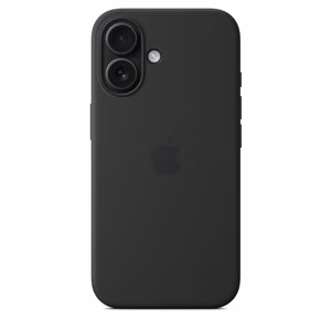Apple Silicone Case - silikoninis dėklas su MagSafe, skirtas iPhone 16, juodas