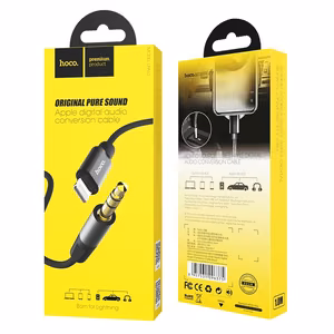 Garso adapteris Hoco UPA13 lightning į 3.5mm juodas