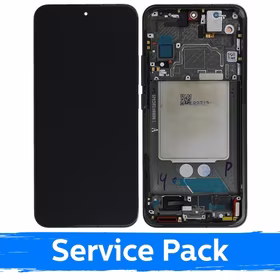 LCD ekranas suderinamas su Xiaomi 13 su rėmeliu / Juodas / (Service Pack)