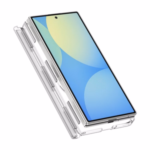 Spigen AirSkin Zero MagFit dėklas, skirtas Samsung Galaxy Z Fold8 Ultra – skaidrus ir baltas