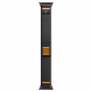 Spigen Athlex Air 2 dirželis Apple Watch 8 / 9 / 10 / 11 / SE / Ultra (44 / 45 / 46 / 49 mm) juodas / oranžinis