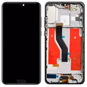 LCD ekranas Huawei P20 PRO su lietimo ekranu, pradžios mygtuku ir rėmeliu juodas OLED