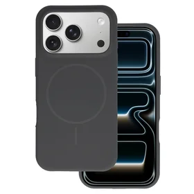 Magsafe Slim Silicone dėklas iPhone 17 Air grafito spalvos