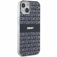 DKNY IML Mono ir juostelės Magnetinis dėklas iPhone 15 / 14 / 13 - juoda