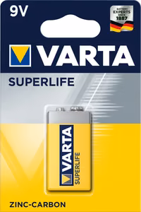 Varta Superlife 9V Vienkartinė baterija Cinko anglis