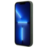 Guess GUHMP13XSPLA iPhone 13 Pro Max 6.7" žalias/chaki kietas dėklas Silikoninis logotipas Magnetinis