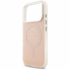 Karl Lagerfeld IML Karl RSG Logo MagSafe чехол для iPhone 17 Pro - розовый