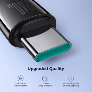USB kabelis Joyroom SA31-CC5 USB-C to USB-C 240W 1.2m juodas