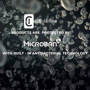 Cellularline Sensation Plus dėklas, skirtas iPhone 15 Pro Max, su antimikrobine „Microban“ danga, juodas