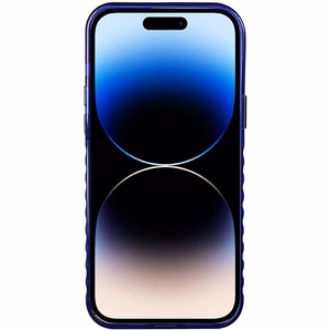 Audi IML Magnetinis dėklas su dideliu logotipu telefonui iPhone 14 Pro Max - mėlynas