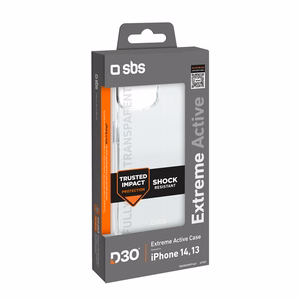SBS D3O dėklas iPhone 14 / 13 - permatomas
