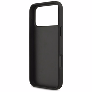 Guess PU 4G Metal Logo dėklas Apple iPhone 18 Pro Max, pilkas