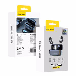 Blavec Lavalier Microphones x 2 MK-03 ClipGo Type C (LMMK03-S) silver
