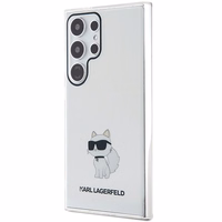 Karl Lagerfeld IML Choupette dėklas telefonui Samsung Galaxy S24 Ultra - permatomas