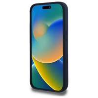 RED BULL dėklas telefonui IPHONE 15 Pro suderinamas su MagSafe RBHMP15L24SIHSRV (Silikoninis horizontalus centrinis logotipas) tamsiai mėlyna