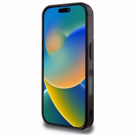 Mercedes MB dvigubo sluoksnio dviejų spalvų Magnetinis dėklas iPhone 16 Pro Max telefonui - mėlynas