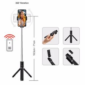 Blavec Selfie lazda Coco P-04 trikojis stovas + nuotolinio valdymo 0,7 metres (SSCP04-TRB07) juoda
