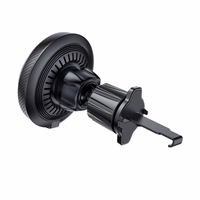 Tech-Protect MM15W-V4 automobilinis telefono laikiklis su MagSafe 15W indukciniu įkrovikliu, tvirtinamas prie oro angos - juodas