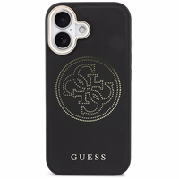 Guess Perforated 4G MagSafe dėklas for iPhone 17 - juodas