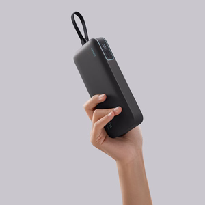 Cuktech LPB200N 40W 20000mAh Powerbank with Integrated Cable - Gray