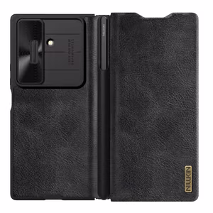 Nillkin Qin Pro dėklas Samsung Galaxy Z Fold 7 su S Pen Space - juodas