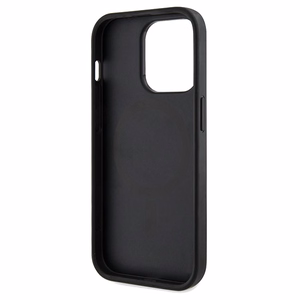 Guess 4G Printed Stripes Magnetinis dėklas telefonui iPhone 15 Pro Max - juoda